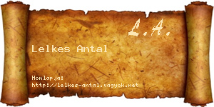 Lelkes Antal névjegykártya